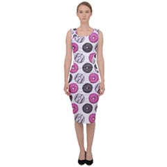 Pattern Seamless Design Decorative Sleeveless Pencil Dress