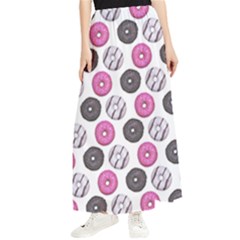 Pattern Seamless Design Decorative Maxi Chiffon Skirt