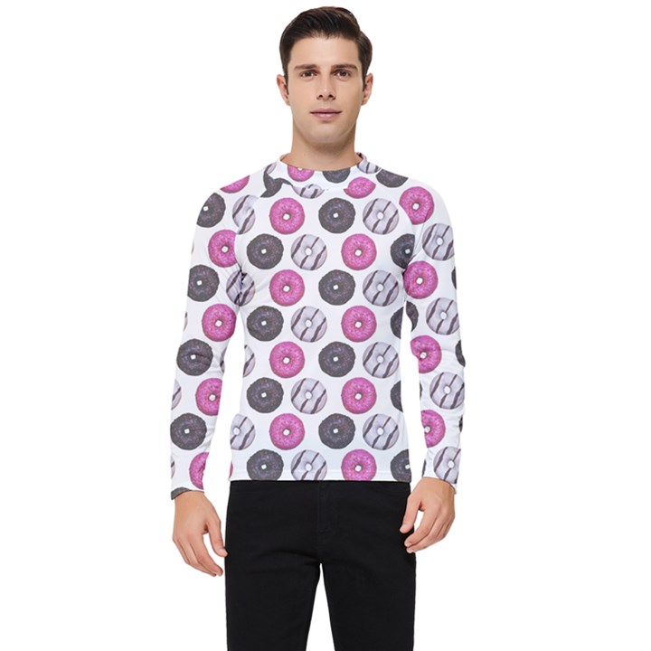 Pattern Seamless Design Decorative Men s Long Sleeve Rash Guard