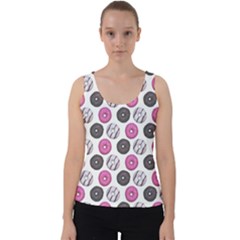 Pattern Seamless Design Decorative Velvet Tank Top