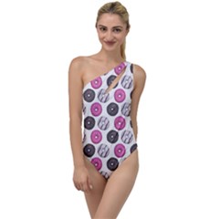 Pattern Seamless Design Decorative To One Side Swimsuit by Maspions