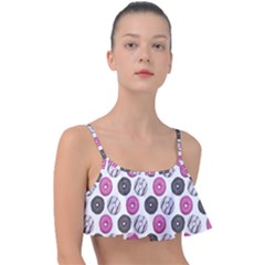 Pattern Seamless Design Decorative Frill Bikini Top by Maspions