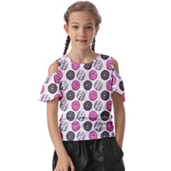 Pattern Seamless Design Decorative Kids  Butterfly Cutout T-shirt