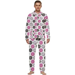 Pattern Seamless Design Decorative Men s Long Sleeve Velvet Pocket Pajamas Set