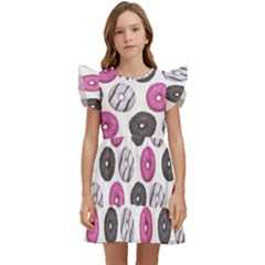 Pattern Seamless Design Decorative Kids  Winged Sleeve Dress by Maspions