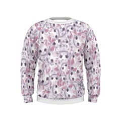 Sweet Kawaii Kitty Pattern (ai) Bk Kids  Sweatshirt