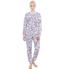 Sweet Kawaii Kitty Pattern (ai) Bk Women s Lounge Set by dflcprintsclothing