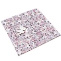 Sweet Kawaii Kitty Pattern (ai) Bk Wooden Puzzle Square View3