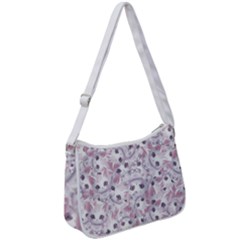 Sweet Kawaii Kitty Pattern (ai) Bk Zip Up Shoulder Bag by dflcprintsclothing