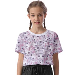 Sweet Kawaii Kitty Pattern (ai) Bk Kids  Basic T-shirt by dflcprintsclothing