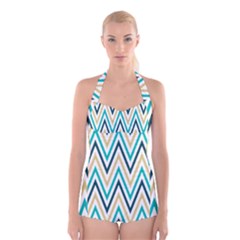 Zigzag01 Boyleg Halter Swimsuit 