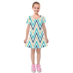 Zigzag01 Kids  Short Sleeve Velvet Dress