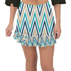 Zigzag01 Fishtail Mini Chiffon Skirt