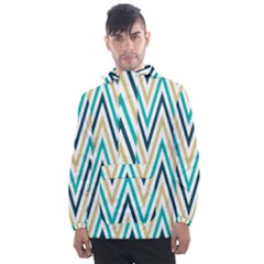 Zigzag01 Men s Front Pocket Pullover Windbreaker