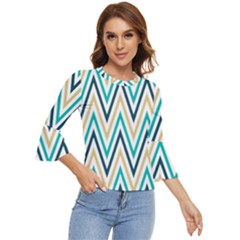 Zigzag01 Bell Sleeve Top