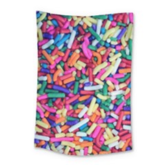 Colorful Candy Texture, Close-up Small Tapestry