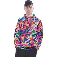 Colorful Candy Texture, Close-up Men s Pullover Hoodie