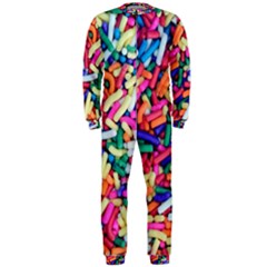 Colorful Candy Texture, Close-up Onepiece Jumpsuit (men)