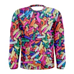 Colorful Candy Texture, Close-up Men s Long Sleeve T-shirt by kyorashop23