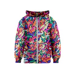 Colorful Candy Texture, Close-up Kids  Zipper Hoodie