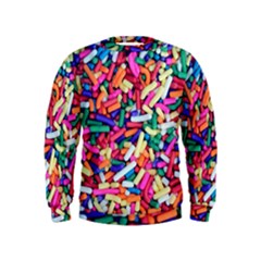 Colorful Candy Texture, Close-up Kids  Sweatshirt