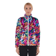 Colorful Candy Texture, Close-up Women s Bomber Jacket