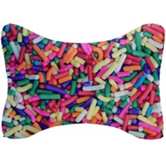 Colorful Candy Texture, Close-up Seat Head Rest Cushion by kyorashop23