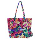 Colorful Candy Texture, Close-up Everyday Shoulder Bag with Pouch Bag View2