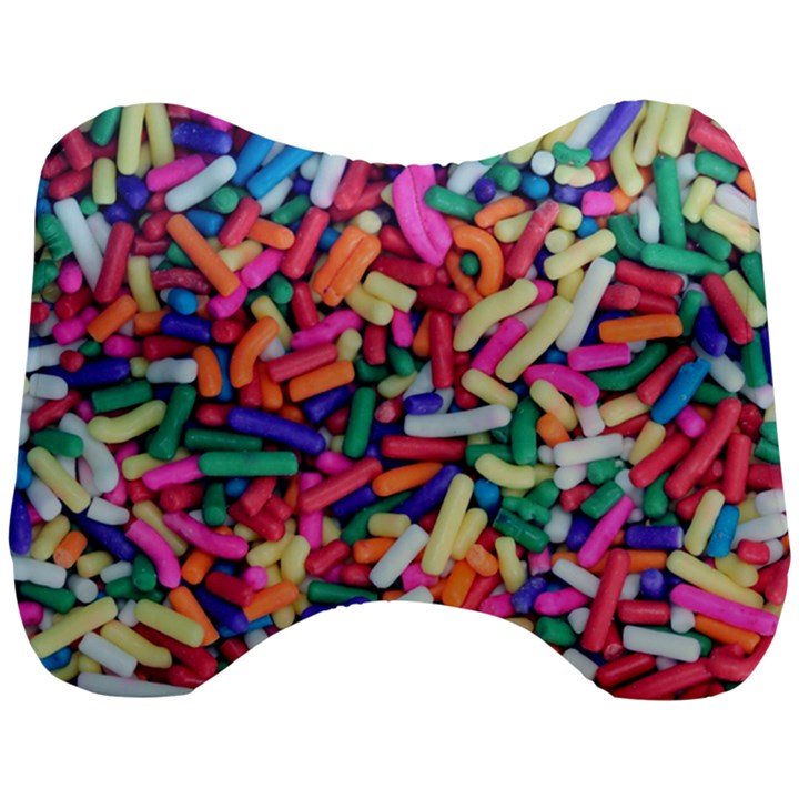 Colorful Candy Texture, Close-up Head Support Cushion