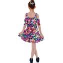 Colorful Candy Texture, Close-up Kids  Shoulder Cutout Chiffon Dress View2