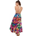 Colorful Candy Texture, Close-up Backless Maxi Beach Dress View2