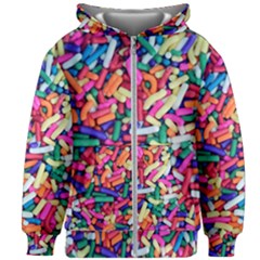 Colorful Candy Texture, Close-up Kids  Zipper Hoodie Without Drawstring