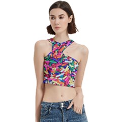 Colorful Candy Texture, Close-up Cut Out Top by kyorashop23