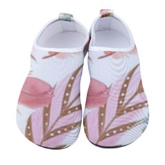 Feathers, Boho, Cute, Feather, Pastel Women s Sock-style Water Shoes by kyorashop23