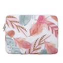 Feathers, Boho, Cute, Feather, Pastel 14  Vertical Laptop Sleeve Case With Pocket View1