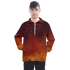 Water Drops, Lui, Amazing Men s Half Zip Pullover