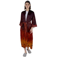 Water Drops, Lui, Amazing Maxi Satin Kimono by kyorashop23