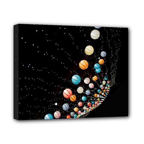 Ballons Night Party Canvas 10  X 8  (stretched) by kyorashop23