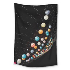 Ballons Night Party Large Tapestry