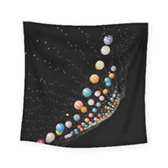 Ballons Night Party Square Tapestry (small)