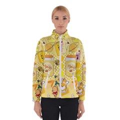 Marillo Pastel Zkt, Aesthetic, Stickers, Yellow Women s Bomber Jacket