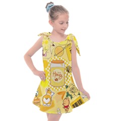 Marillo Pastel Zkt, Aesthetic, Stickers, Yellow Kids  Tie Up Tunic Dress by kyorashop23