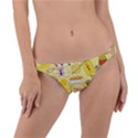 Marillo Pastel Zkt, Aesthetic, Stickers, Yellow Ring Detail Bikini Bottoms View1