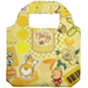 Marillo Pastel Zkt, Aesthetic, Stickers, Yellow Foldable Grocery Recycle Bag View2