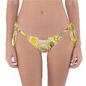 Marillo Pastel Zkt, Aesthetic, Stickers, Yellow Reversible Bikini Bottoms View1