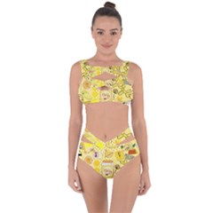 Marillo Pastel Zkt, Aesthetic, Stickers, Yellow Bandaged Up Bikini Set  by kyorashop23