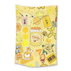 Marillo Pastel Zkt, Aesthetic, Stickers, Yellow Small Tapestry