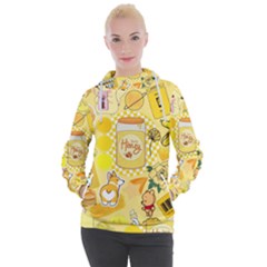 Marillo Pastel Zkt, Aesthetic, Stickers, Yellow Women s Hooded Pullover