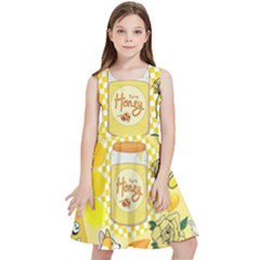 Marillo Pastel Zkt, Aesthetic, Stickers, Yellow Kids  Skater Dress by kyorashop23