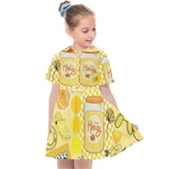 Marillo Pastel Zkt, Aesthetic, Stickers, Yellow Kids  Sailor Dress by kyorashop23